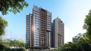 Rustomjee Crescent luxury residential tower elevation at Pali Hill Bandra West
