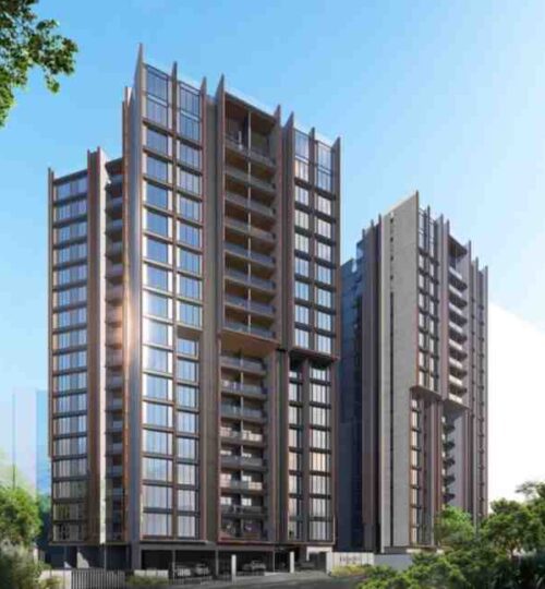 Rustomjee Crescent luxury residential tower elevation at Pali Hill Bandra West