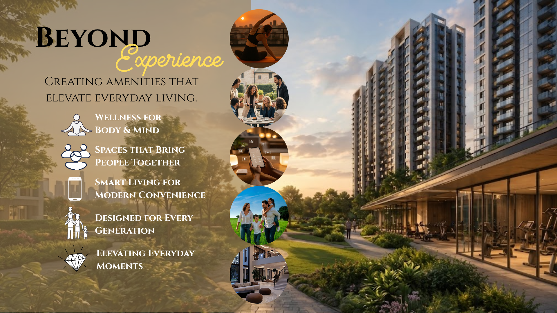 Beyond Experience: Luxury Amenities Elevating Modern Homes – wellness, community, and smart living spaces in a premium residential project