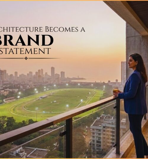 Balcony view of Mahalaxmi Racecourse at sunset from Avenue 11 luxury apartments by Chhabria and Godrej Properties, Mumbai